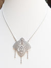 SJ1733 - Diamond Necklace Set in 18 Karat White Gold Settings