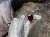 SJ1746 - GIA Certified 7 Carat Unheated Ruby with Diamond Ring Set in 18 Karat Gold