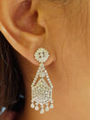 SJ1506 - Diamond 1.59 Carats Earrings Set in 18 Karat White Gold Settings