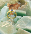 SJ1453 - Blue Sapphire with Diamond Ring Set in 18 Karat Gold Settings