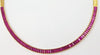 SJ1498 - Ruby Necklace Set in 18 Karat Gold Settings