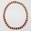 SJ1450 - Ruby with Diamond Necklace Set in 18 Karat Gold Settings