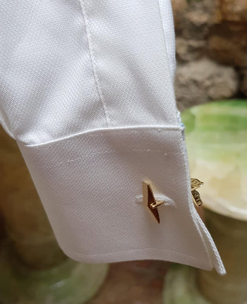 SJ1560 - Diamond Star Cufflinks Set in 18 Karat Gold Settings