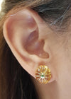 SJ2799 - Citrine with Tsavorite Earrings Set in 18 Karat Gold Set