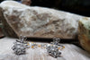 SJ1166 - Yellow Sapphire with Diamond Earrings Set in 18 Karat White Gold Settings