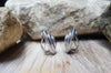 JE13573Z - Blue Sapphire & Diamond Earrings Set in 18 Karat White Gold