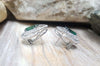 SJ2465 - Green Tourmaline 2.92 Carat, Diamond 0.96 ct Earrings in 18k White Gold Settings