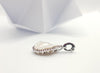 JP0310R - Fresh Water Pearl & Ruby Pendant Set in 18 Karat White Gold Setting
