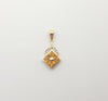 JPC3475 - Yellow Sapphire & Diamond Pendant Set in 18 Karat Gold Setting