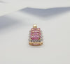 JP0368R - Pink Sapphire & Diamond Pendant Set in 18 Karat Rose Gold Setting