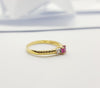 JR0464R - Ruby & Diamond Ring Set in 18 Karat Gold Setting