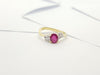 JR0681R - Ruby & Diamond Ring Set in 18 Karat Gold Setting