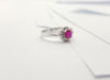 JR0590R - Ruby & Diamond Ring Set in 18 Karat White Gold Setting