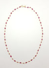 SJ1315 - Ruby Necklace Set in 18 Karat Gold Settings
