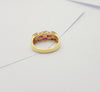 SJ1311 - Ruby with Diamond Ring Set in 18 Karat Gold Settings