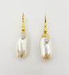 JE0262P - Fresh Water Pearl & Diamond Earrings Set in 18 Karat Gold Setting