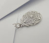 SJ1388 - Diamond Pendant Set in 18 Karat White Gold Settings