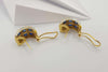 SJ6052 - Blue Sapphire with Diamond Earrings in 18 Karat Gold Settings