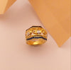 SJ2172 - Blue Sapphire with Ruby and Diamond Elephant Ring Set in 18 Karat Gold Settings