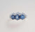 JR0040O - Blue Star Sapphire & Diamond Ring Set in 18 Karat White Gold Setting