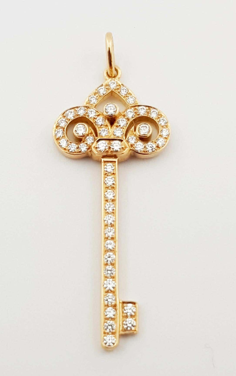 SJ2785 - Diamond  Pendant set in 18 Karat Rose Gold Settings