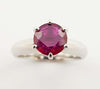 SJ2792 - Ruby Engagement Ring Set in Platinum 950 Settings