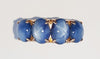 SJ2876 - Blue Star Sapphire Ring Set in 18 Karat Rose Gold Settings
