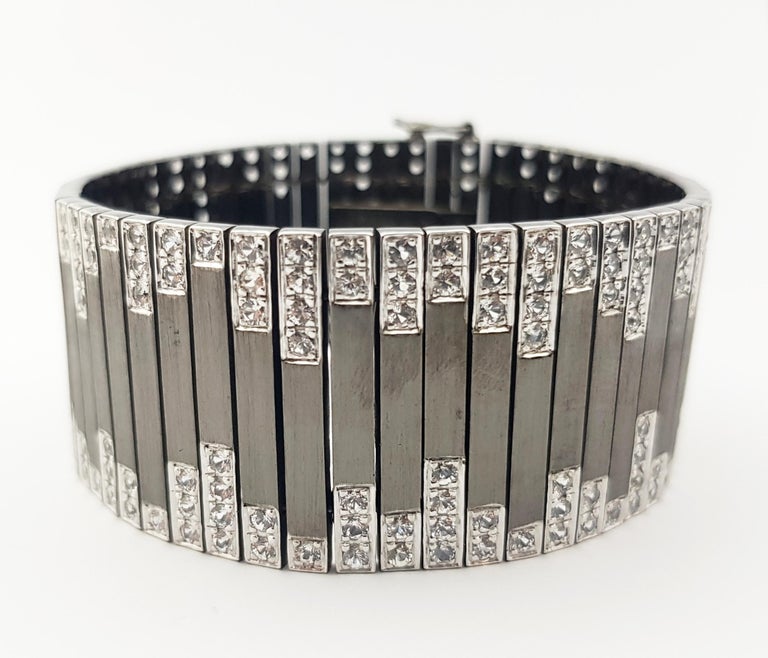 SJ3150 - White Sapphire Bracelet set in Silver Settings