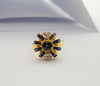 SJ2908 - Blue Sapphire and Diamond Ring Set in 14 Karat Gold Settings