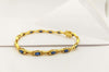 SJ6035 - Blue Sapphire Bracelet Set in 18 Karat Gold Settings