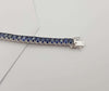 SJ2426 - Blue Sapphire Bracelet Set in 18 Karat White Gold Settings