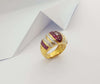 SJ2965 - Ruby with Diamond Ring Set in 18 Karat Gold Settings