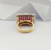 SJ2505 - Ruby with Diamond Ring Set in 18 Karat Gold Settings