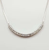 JN0013R - White Sapphire Necklace Set in 18 Karat White Gold Setting