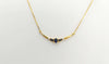 SJ6057 - Blue Sapphire with Diamond Necklace Set in 18 Karat Gold Settings