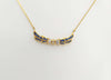 SJ2926 - Blue Sapphire with Diamond Necklace Set in 18 Karat Gold Settings