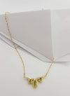 SJ2913 - Emerald with Diamond Necklace Set in 18 Karat Gold Setting