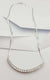 JN0013R - White Sapphire Necklace Set in 18 Karat White Gold Setting