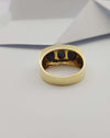 JR1530Y - Blue Star Sapphire Ring Set in 18 Karat Gold Setting