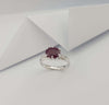 SJ3251 - Ruby with Diamond Ring Set in 18 Karat White Gold Setting