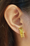 SJ3223 - Yellow Sapphire Earrings set in 18 Karat Gold Settings