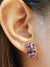 SJ3223 - Amethyst Earrings Set in 18 Karat Gold Settings