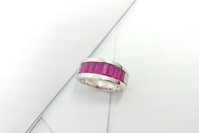 SJ3089 - Ruby Ring set in Silver Settings