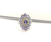 SJ3066 - Tanzanite with Cubic Zirconia Ring set in Silver Settings