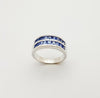 SJ3090 - Blue Sapphire  Ring set in Silver Settings