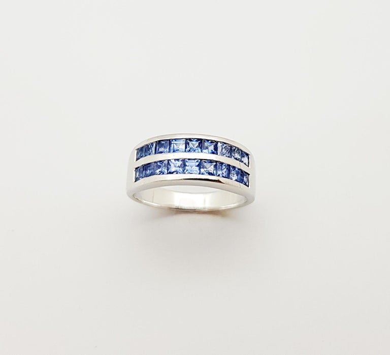 SJ3090 - Blue Sapphire  Ring set in Silver Settings