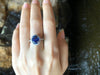 SJ1828 - GIA Certified 3cts Ceylon Blue Sapphire with Diamond Ring Set in Platinum
