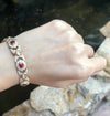SJ6129 - Ruby with Diamond Bracelet Set in 18 Karat Gold Settings