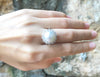 SJ1186 - South Sea Pearl with Diamond Ring Set in 18 Karat White Gold Settings
