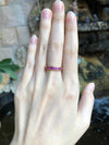 SJ2059 - Pink Sapphire Ring Set in 18 Karat Rose Gold Settings